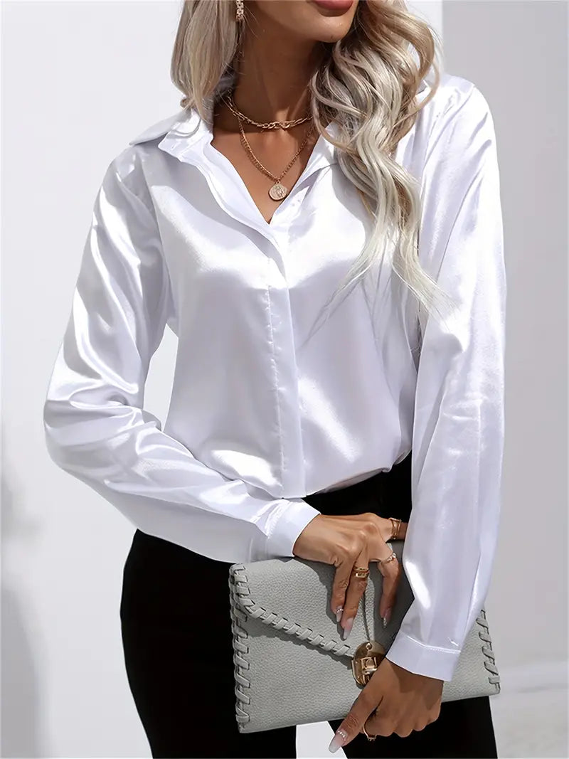 Spring Casual Long-Sleeved Women's Shirt