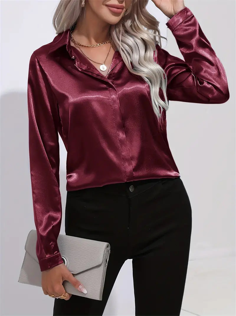 Spring Casual Long-Sleeved Women's Shirt