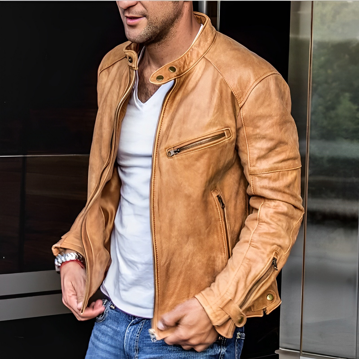 Men's Leather All-Season Jacket