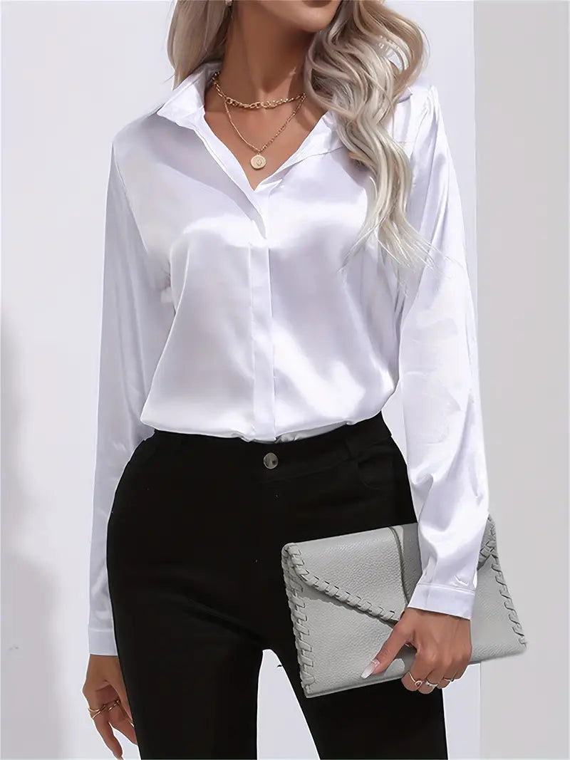 Spring Casual Long-Sleeved Women's Shirt