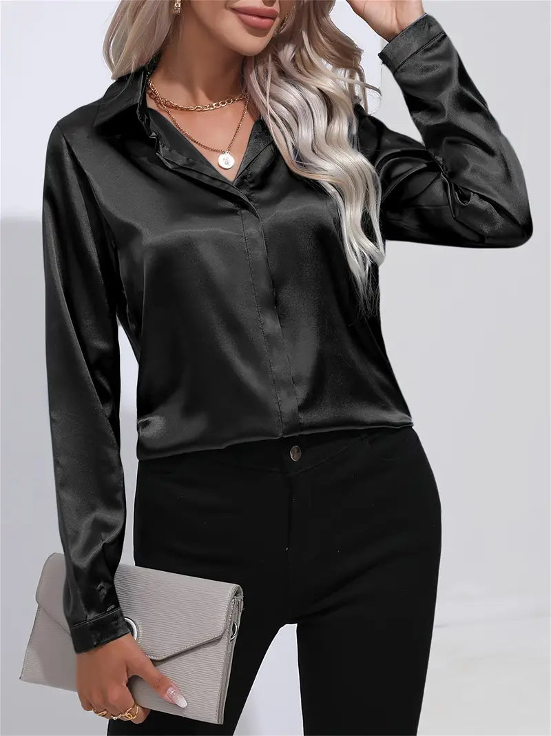 Spring Casual Long-Sleeved Women's Shirt