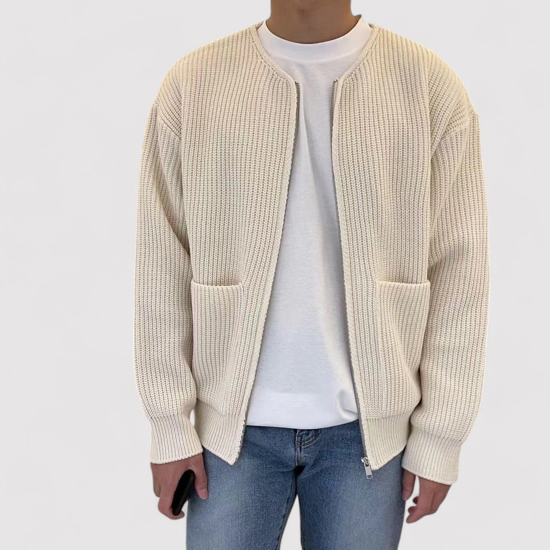 Knitted Men's Cardigan