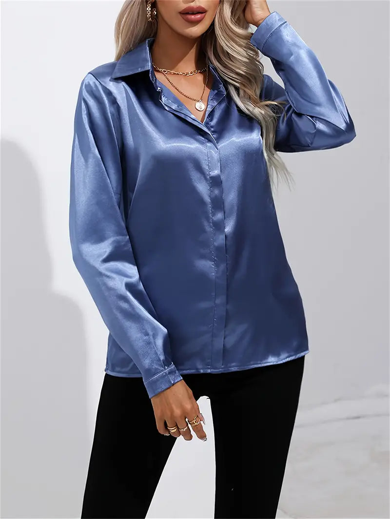 Spring Casual Long-Sleeved Women's Shirt