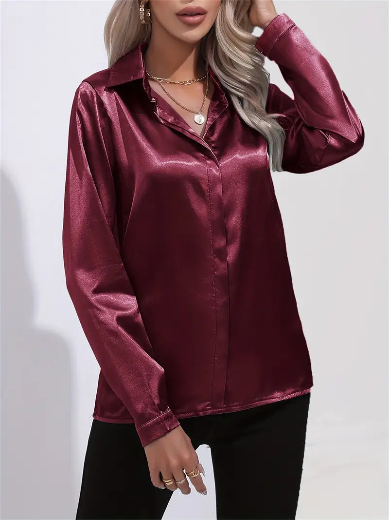 Spring Casual Long-Sleeved Women's Shirt