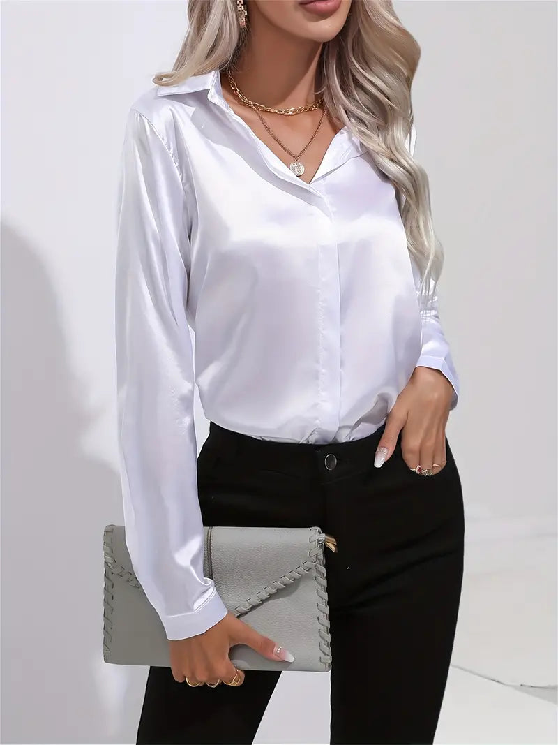 Spring Casual Long-Sleeved Women's Shirt