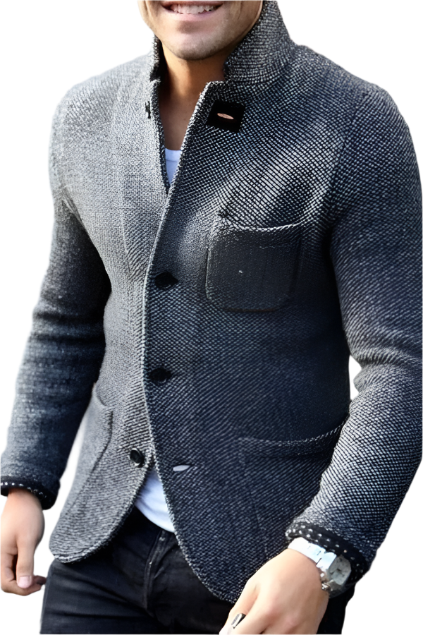 Elegant Men's Button-Down Blazer