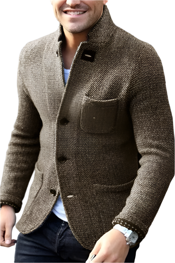 Elegant Men's Button-Down Blazer