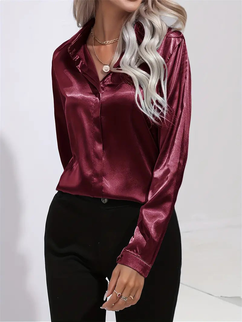 Spring Casual Long-Sleeved Women's Shirt