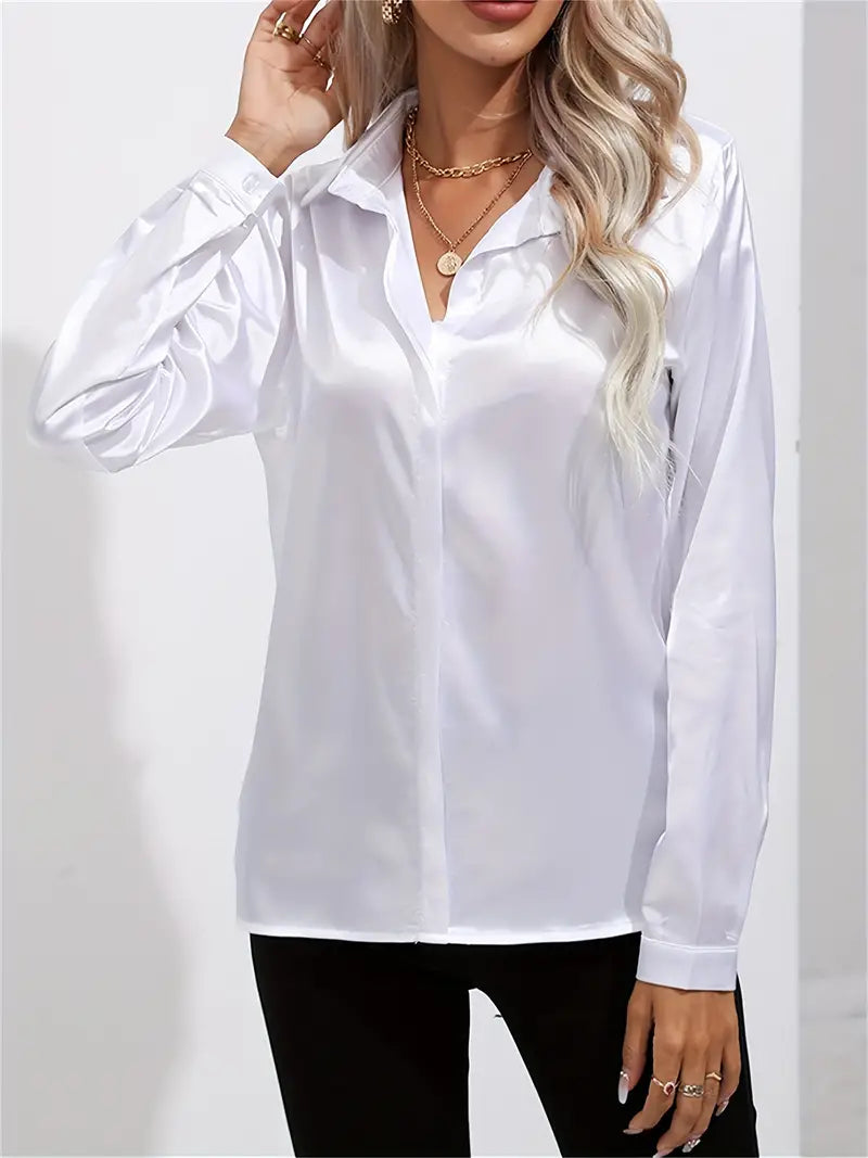 Spring Casual Long-Sleeved Women's Shirt