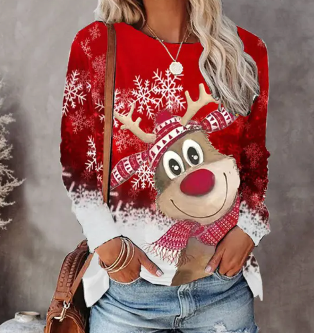 Cozy Christmas Knit Sweater For Women