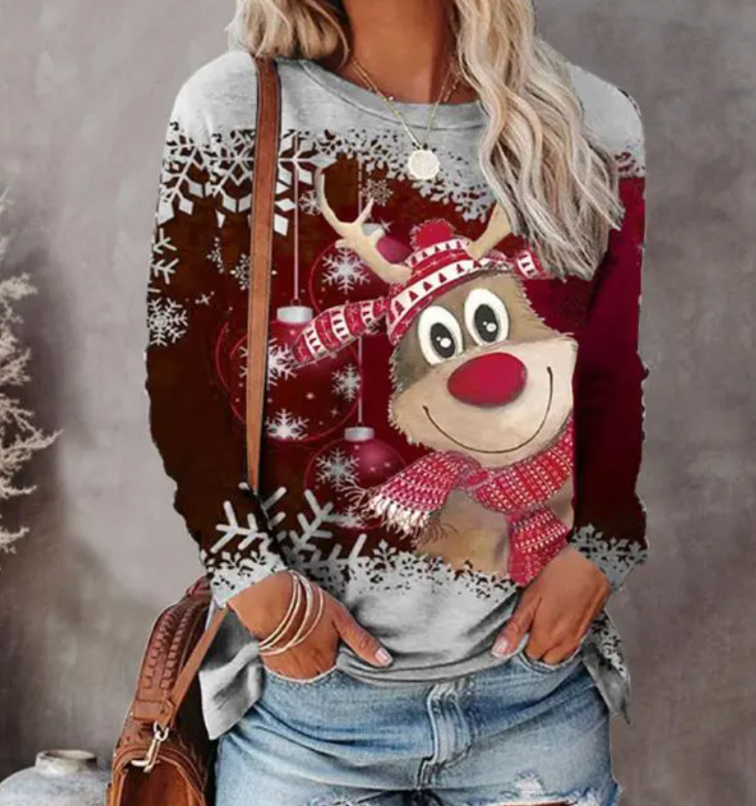 Cozy Christmas Knit Sweater For Women