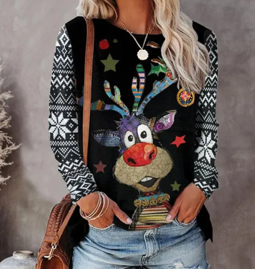 Cozy Christmas Knit Sweater For Women