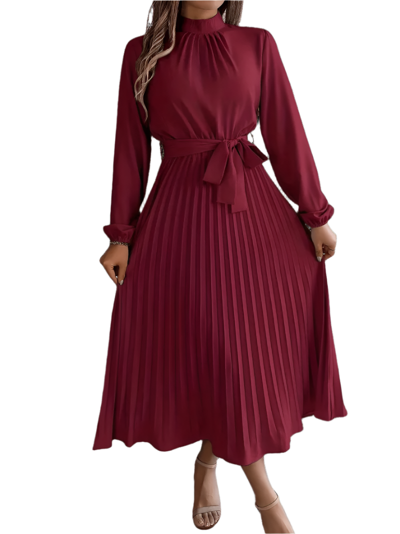 Stylish long-sleeved maxi dress for women