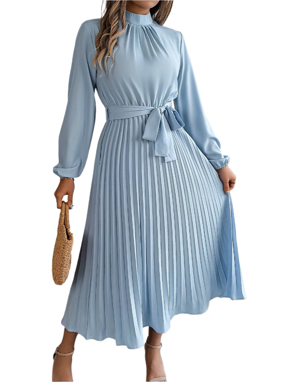 Stylish long-sleeved maxi dress for women