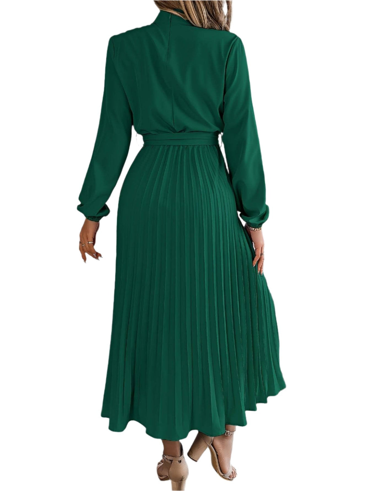 Stylish long-sleeved maxi dress for women