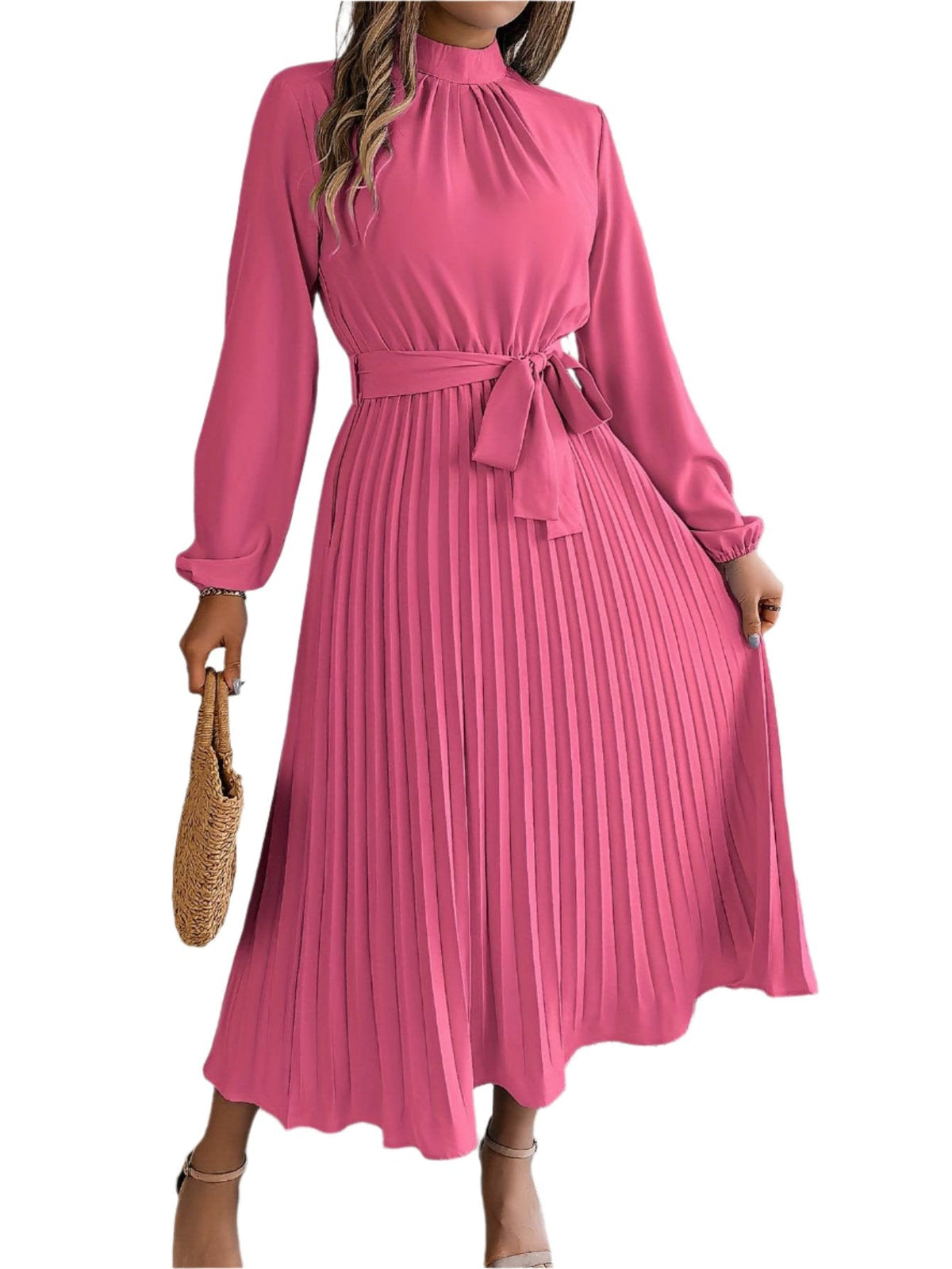 Stylish long-sleeved maxi dress for women