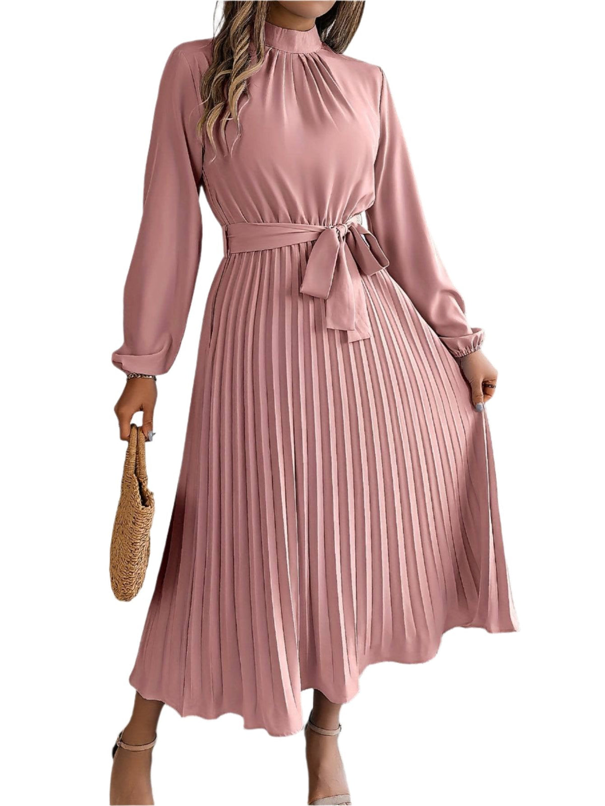 Stylish long-sleeved maxi dress for women