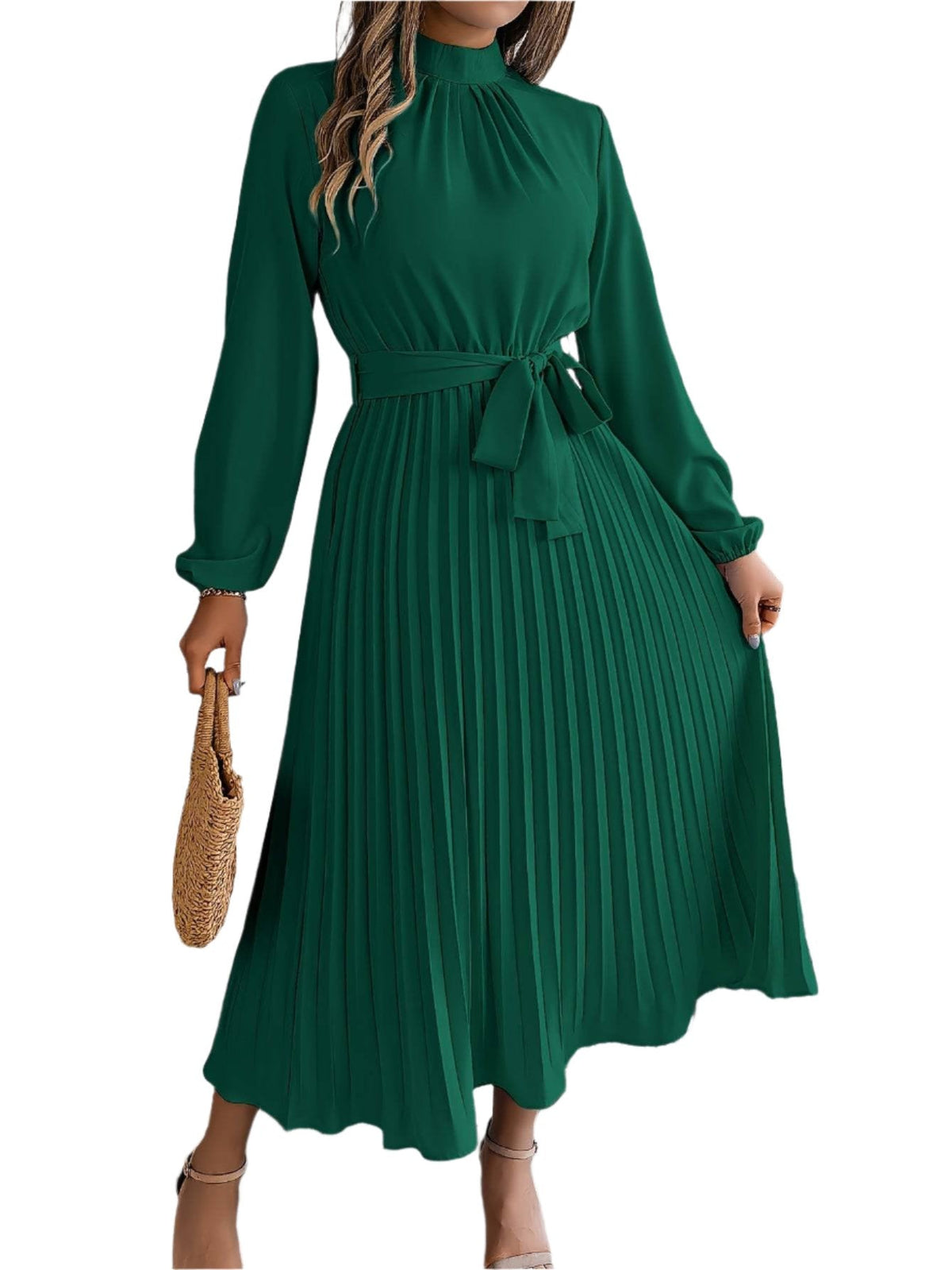 Stylish long-sleeved maxi dress for women