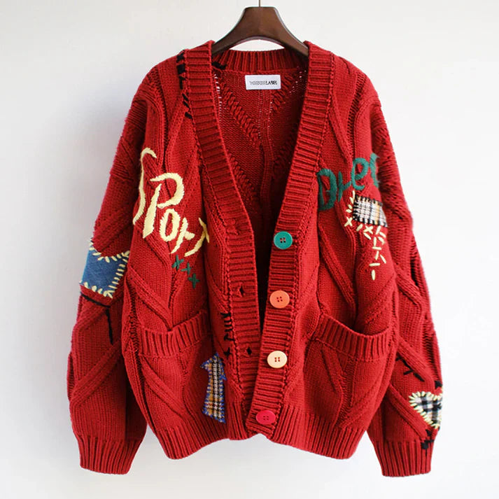 Cosy Style Patchwork Cardigan for Women