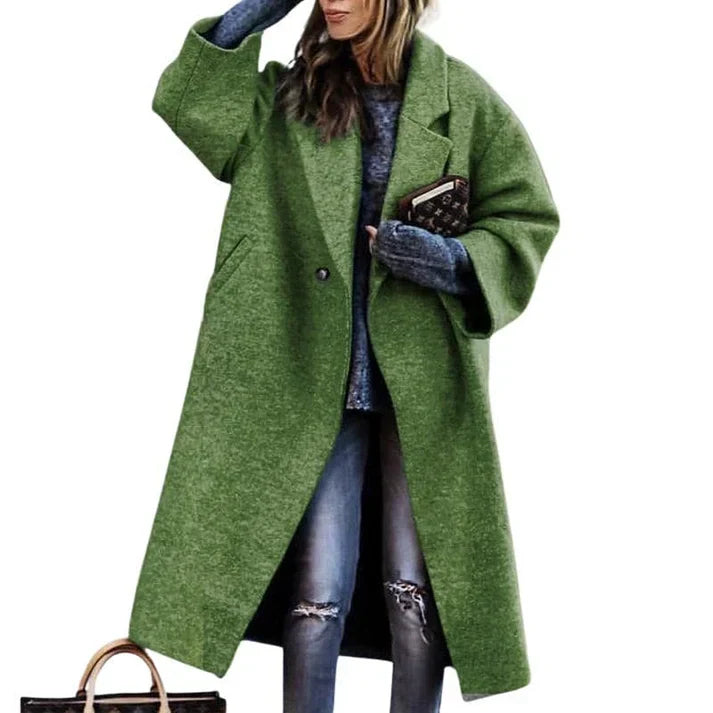 Women's Stylish Long Wool Coat