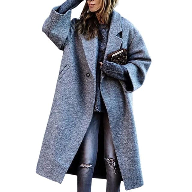 Women's Stylish Long Wool Coat