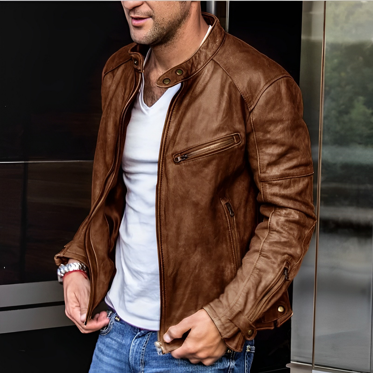 Men's Leather All-Season Jacket