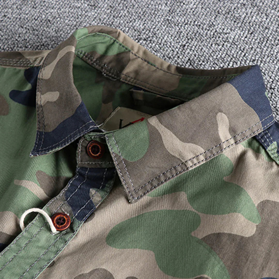 Men's Summer Camouflage Shirt Military Style