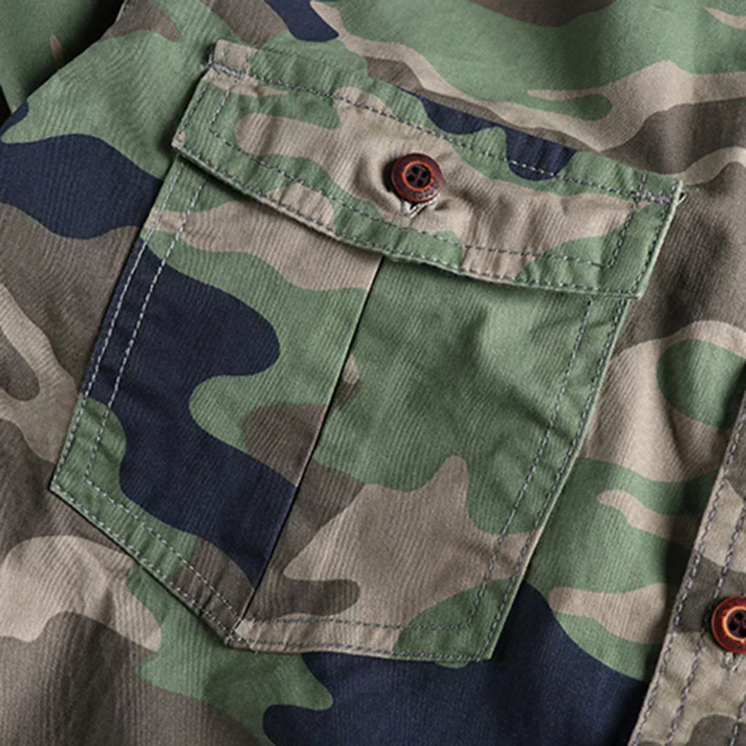 Men's Summer Camouflage Shirt Military Style