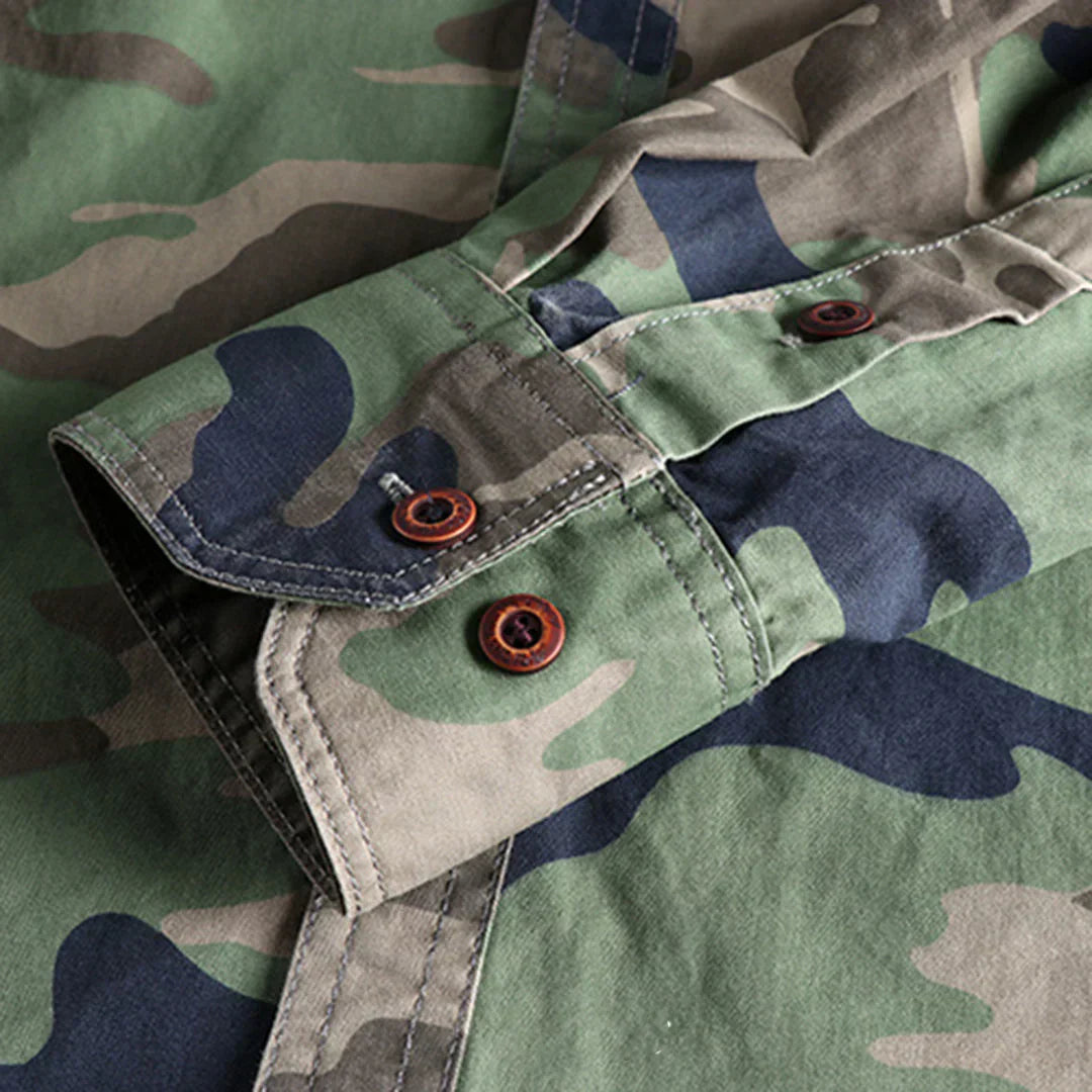 Men's Summer Camouflage Shirt Military Style