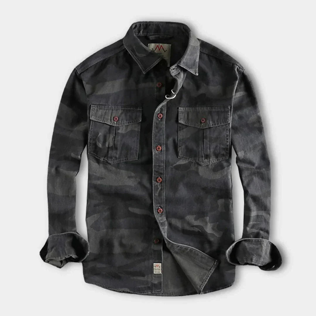 Men's Summer Camouflage Shirt Military Style