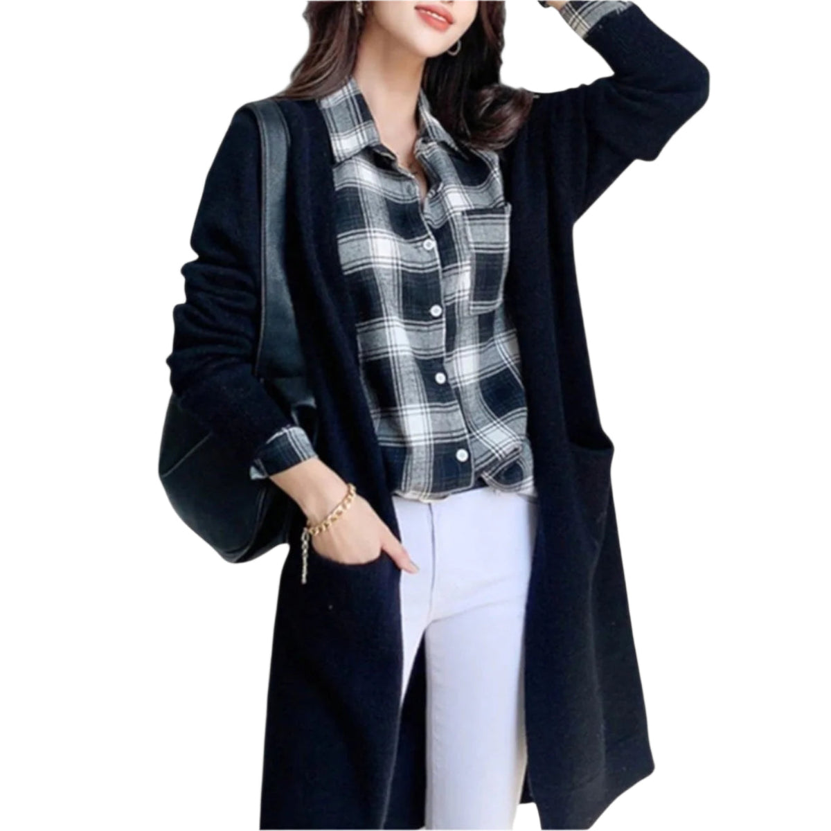 Women's Knitted  Cashmere Cardigan