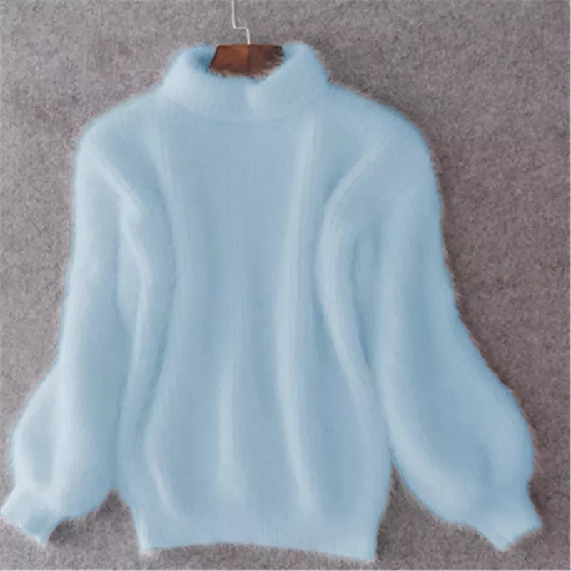 Vintage Loose Knit Solid Women's Sweater