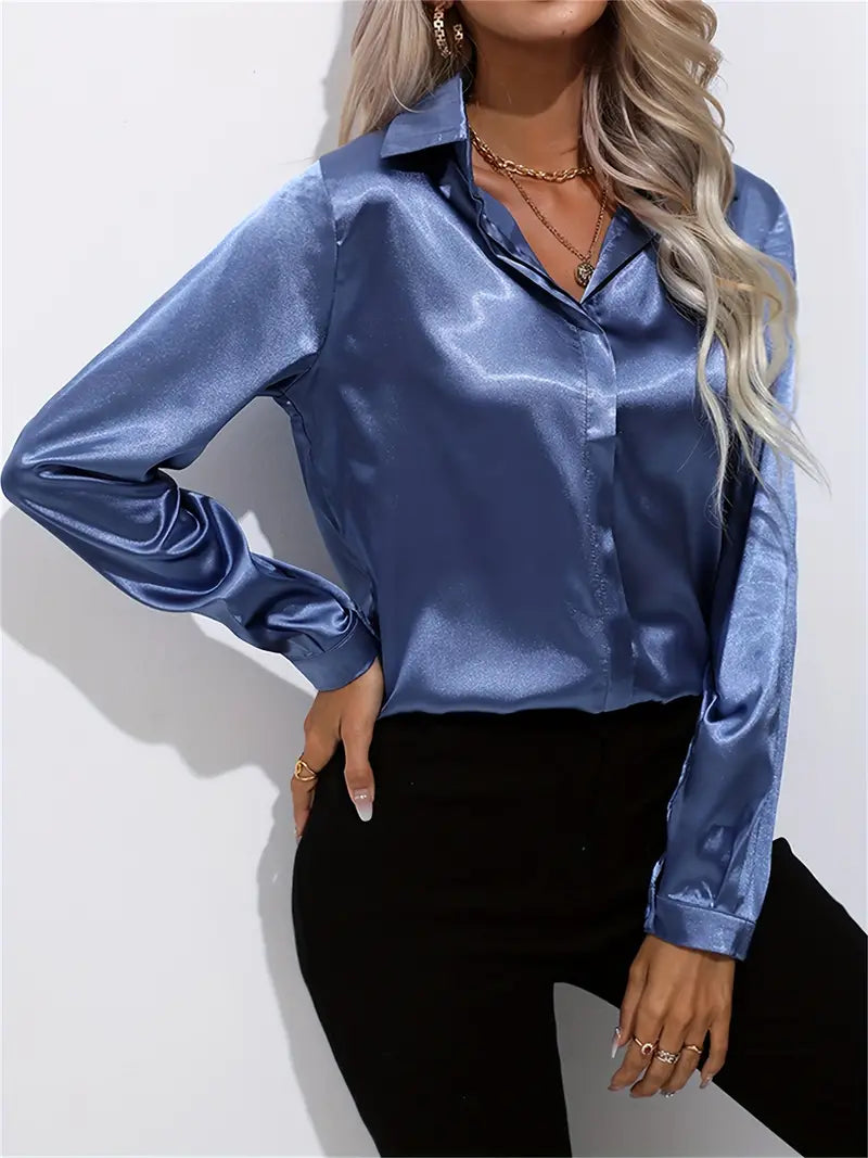 Spring Casual Long-Sleeved Women's Shirt