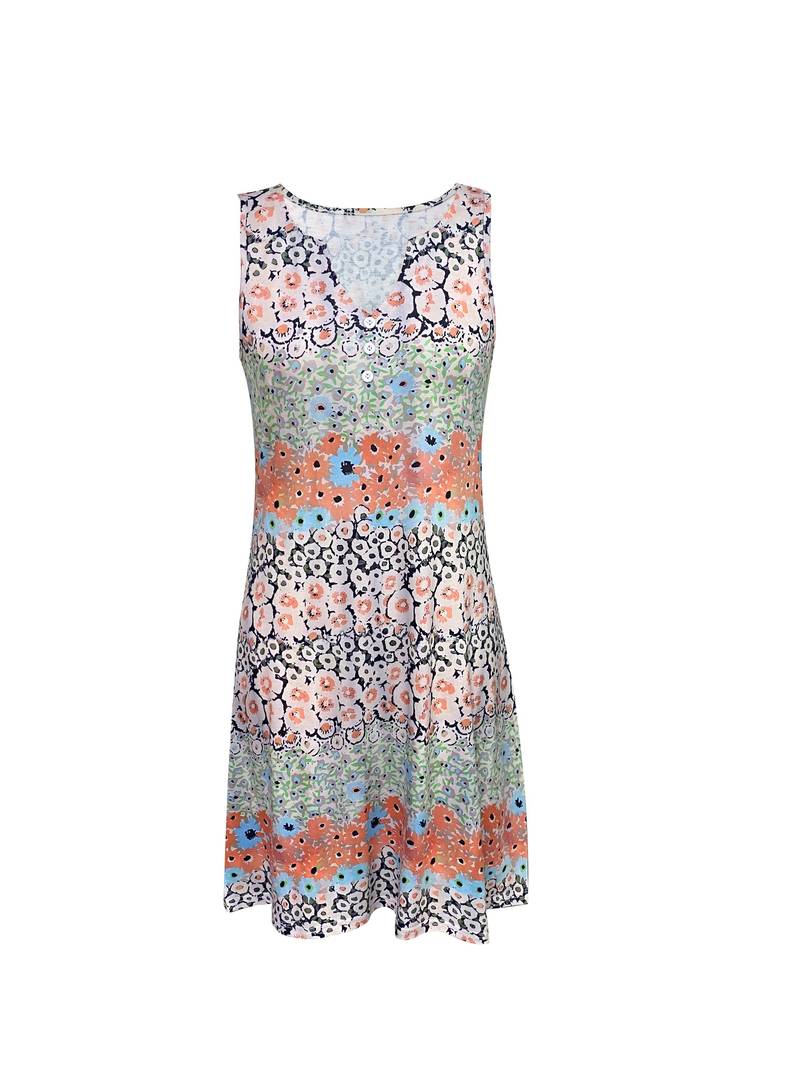 Floral Sleeveless Women's Tank Dress