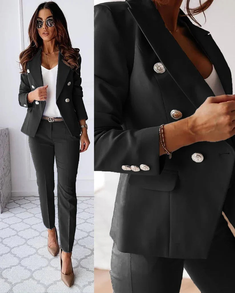 Chic Tailored Women's Blazer Set