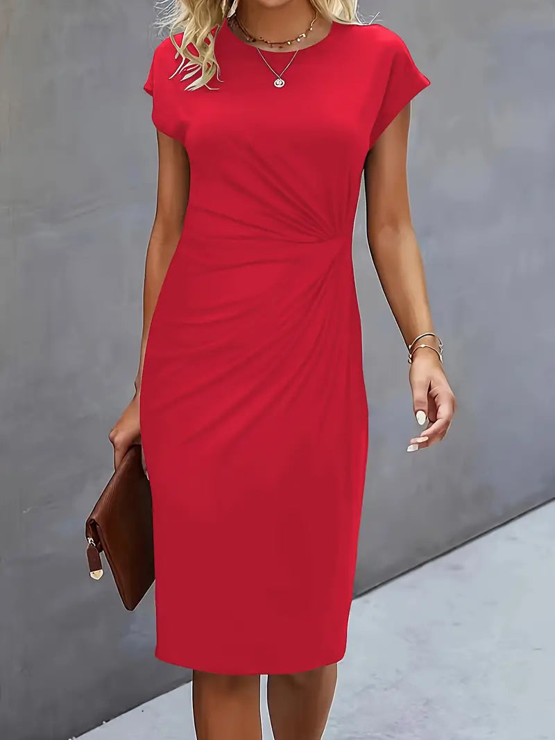 Women's Everyday Wear Elegant Solid Dress