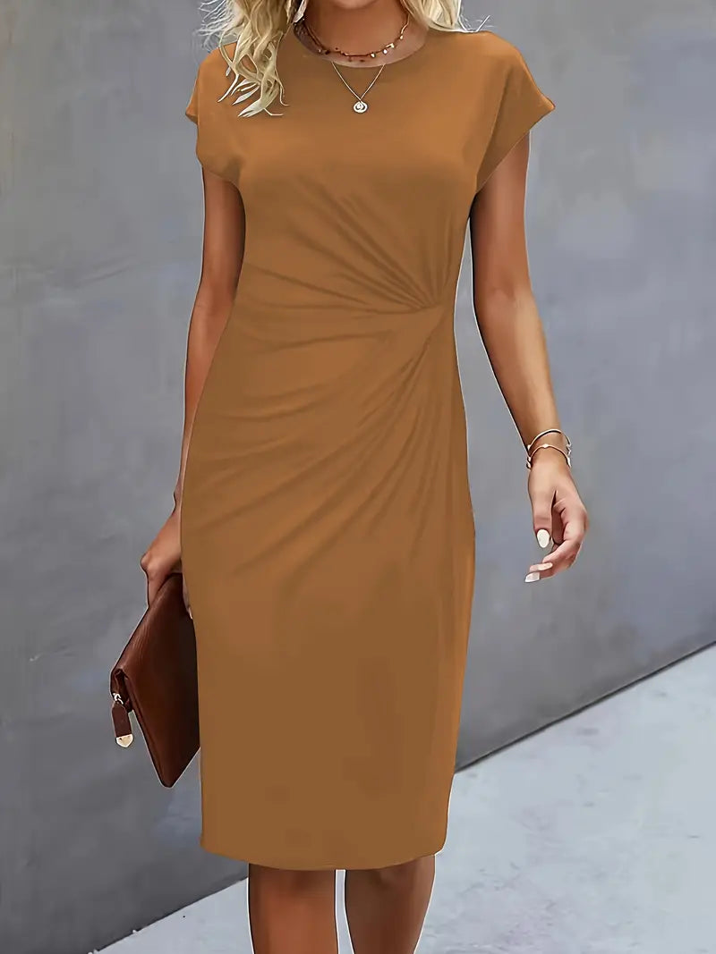 Women's Everyday Wear Elegant Solid Dress