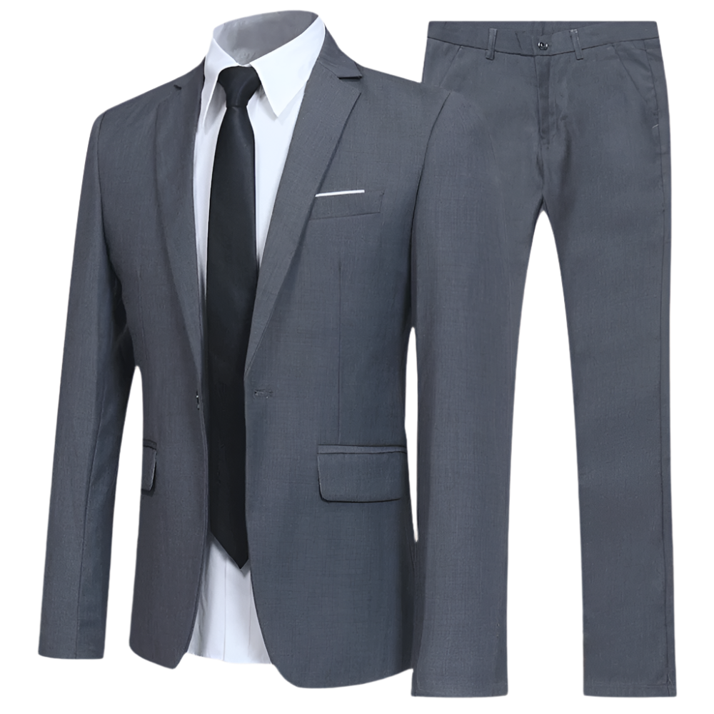 Men's Tailored Two Piece Suit Set