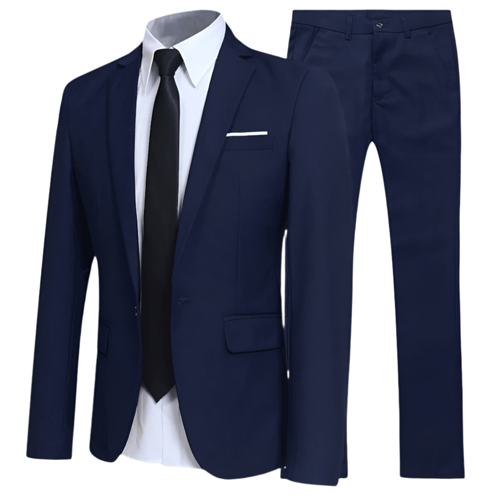 Men's Tailored Two Piece Suit Set