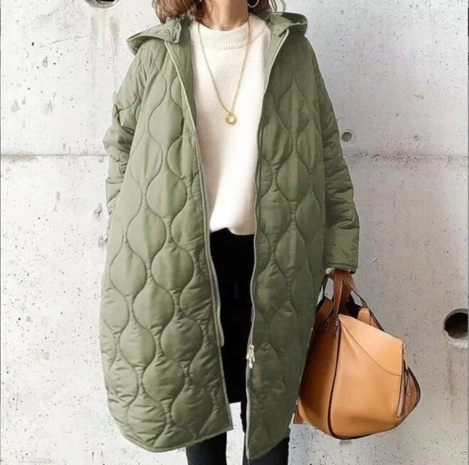 Women's Quilted Hooded Winter Coat