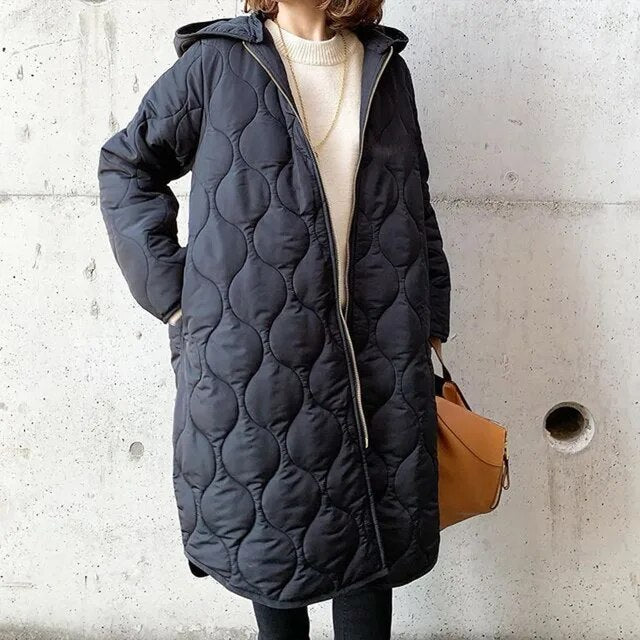 Women's Quilted Hooded Winter Coat